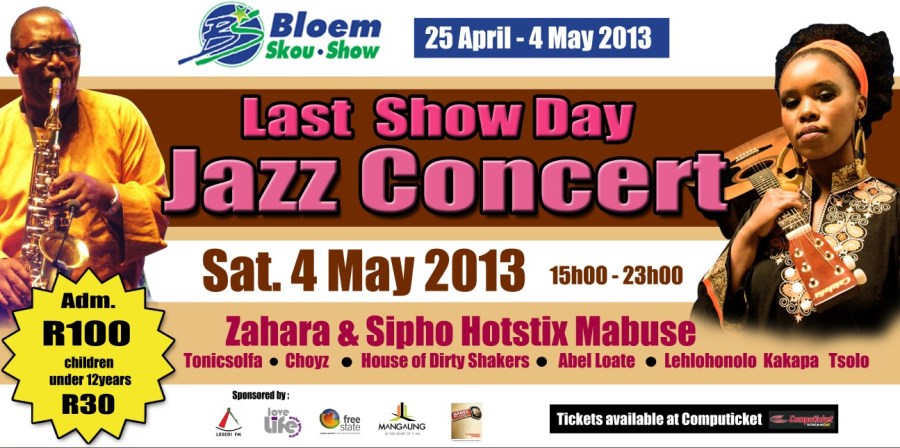 Sipho Hotstix Mabuse at Bloem Show 4 May 2013