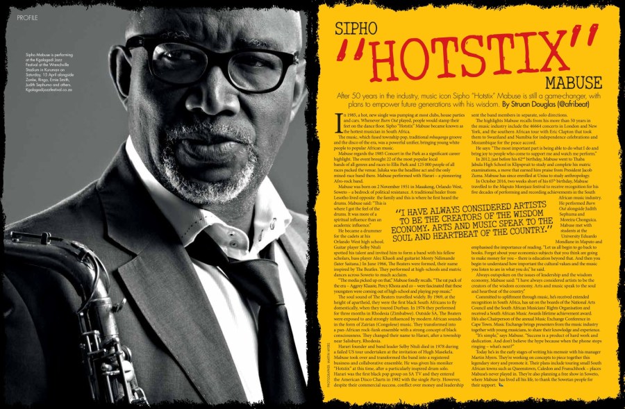 Sipho “Hotstix” Mabuse by Struan Douglas (@Afribeat)