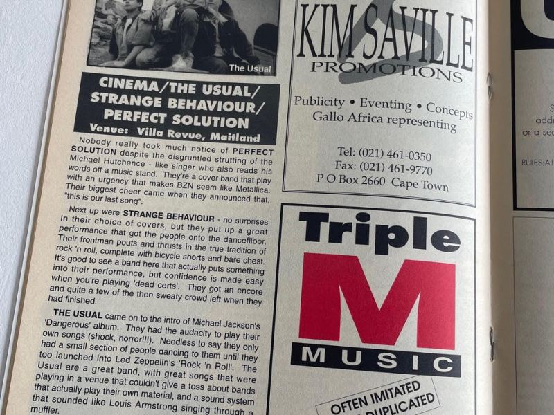 Throw back Thursday stuff over the years: Penguins in Bondage, The Usual, Seether, Hotstix, Siphokazi Jonas