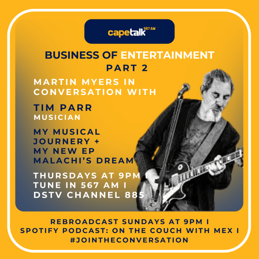 Tim Parr at CapeTalk on the Business of Entertainment Thursday 15th January