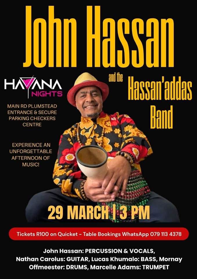 JOHN HASSAN and the HASSAN’ADAS BAND at HAVANA NIGHTS 29 March 2026